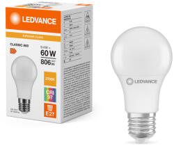 OSRAM LED izzó A60 E27 9, 4W = 60W 806lm 2700K meleg fehér LEDVANCE (4099854075421)
