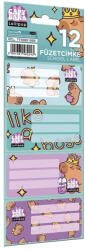 LIZZYSULI Füzetcímke LIZZYSULI 12 címke/csomag Lollipop Capybara (7730001000) - papir-bolt