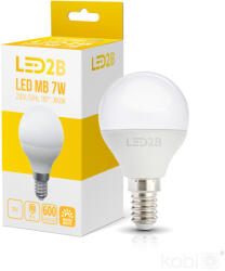Kobi LED izzó E14 gömb alakú 7W 600lm 3000K Meleg 180° LED2B Kobi (KOBZAR1258)