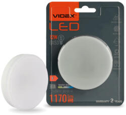 Videx GX53 LED izzó spotlámpa 12W = 82W 1170lm 3000K meleg 140° Videx (VIDLED1460)