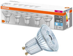OSRAM 5PAK GU10 LED izzó 4.3W = 50W 350lm 4000K semleges 36° OSRAM alap (4058075626461)