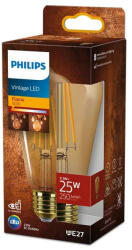 Philips LED Edison izzó E27 ST64 3.1W = 25W 250lm 1800K meleg izzószál borostyán PHILIPS (8720169191396)