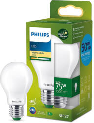 Philips LED izzó E27 A60 210, 6lm/W 5, 2W = 75W 1095lm 2700K meleg izzószálas tejszerű PHILIPS rendkívül hatékony (8720169187856)