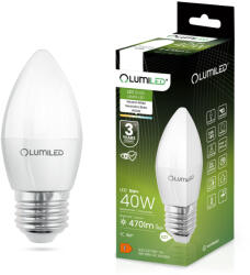 Lumileds E27 B35 LED izzó 5W = 40W 470lm 4000K Semleges 180° LUMILED (LEDZARMI040B)