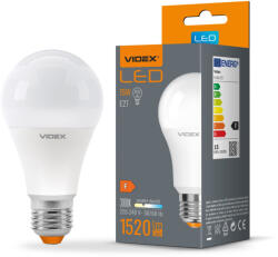 Videx LED izzó E27 A65 15W = 100W 1520lm 3000K Meleg 240° Videx (VIDLED0060)