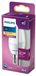 Philips LED-es gyertyakörte E14 B35 4.9W = 40W 470lm 2700K meleg matt PHILIPS (8719514309821)
