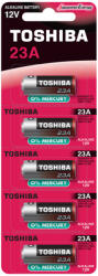 Toshiba speciális alkáli elemek 23A 12V MN21 V23GA buborékfólia 5 db (TOSBAT0510)