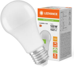 OSRAM LED izzó E27 A60 14W = 100W 1521lm 2700K Meleg 200° Szabályozható Ledvance (4099854044014)