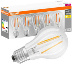 OSRAM 5dbLED izzó E27 A60 7W = 60W 806lm 2700K 300° izzószál OSRAM (4058075090569)