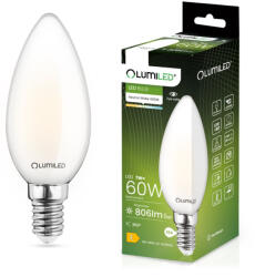 Lumileds E14 B35 LED izzó 7W = 60W 770lm 4000K semleges 360° LUMILED izzószál (LEDZARMI910)