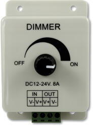 Masterled Dimmer LED szalagokhoz Kézi vezérlő 8A 12V gombbal (LVTAKC0080)