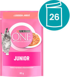 ONE Junior tasak kiscicáknak lazac lében 26x85 g