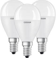 OSRAM 3db LED izzó Gömb E14 P45 7W = 60W 806lm 3000K 200° OSRAM (4058075627246)
