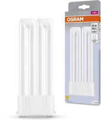OSRAM LED fénycső, egyoldalas, 2G10, 20W = 36W, 2500lm, 4000K, semleges, 130°, DULUX LED F EM és AC, Osram (4058075559318)