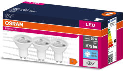 OSRAM 3DB LED izzó GU10 6.9W = 50W 575lm 4000K Semleges 120° OSRAM ÉRTÉK (4058075497801)