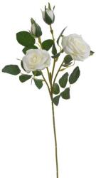  Trandafir artificial 2 flori+2 boboci pentru aranjamente florale (8605)