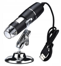 VERK GROUP Usb 8 Led Smd Digitális Mikroszkóp 1000x Nagyítással Nagyító Zoom Pc Nézet (09082)