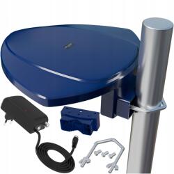 BLOW Kültéri Aktív Antenna DVB-T2 Full Hd Tv 4K 8K Gsm Szűrő Uhf Tápegység 1M (21-055#)