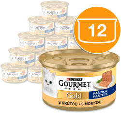 Gourmet Gold mousse macskáknak pulyka 12x85g