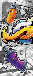 Consalnet Graffiti öntapadós poszter, fotótapéta (91 x 211 cm) (C1-2295SKT)