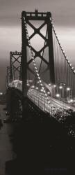 Consalnet Oakland Bay Bridge éjszaka poszter, fotótapéta (91 x 211 cm) (C1-419VET)