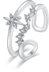  Csillagos kristályos gyűrű whitegold (állítható méret)