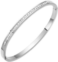  Titánium négyzet kristályos karkötő whitegold