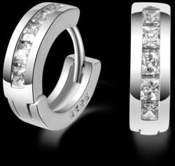  Öt ragyogó kristályos kis karika fülbevaló whitegold