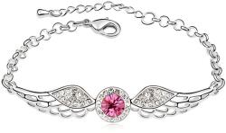  Isaure női karkötő whitegold-pink