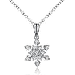  Kristály hópehely medálos nyaklánc whitegold