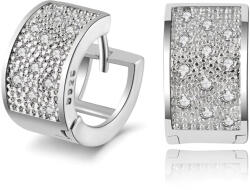  Előkelő sok kristályos kis karika fülbevaló whitegold