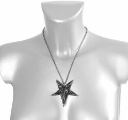 Leather & Steel Fashion choker Baphomet - LSF4 93