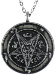 Leather & Steel Fashion choker Baphomet - LSF4 05
