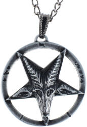 Leather & Steel Fashion Colier cu pandantiv Baphomet - LSF4 12