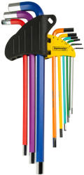 Topmaster Professional Set 9 chei imbus extra lungi COLOR TMP (390172) Cheie imbus