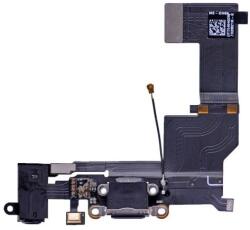 Apple iPhone 5S - Conector de Încărcare + Conector Jack + Microfon + Cablu Flex (Black), Black