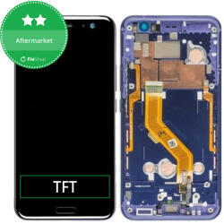 HTC U11 - Ecran LCD + Sticlă Tactilă + Ramă (Blue) TFT, Blue
