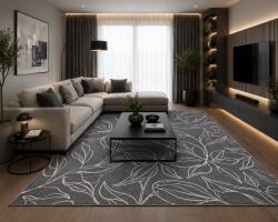 Fayno Covor Antiderapant , Model Fayno , 7102, Gri , Diverse Dimensiuni (2211698706572) Covor
