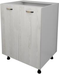 haaus Corp Baza Lecce, 2 Usi, Pin Alb/Alb, 60 x 50 x 80 cm (LEC-003-PIN)