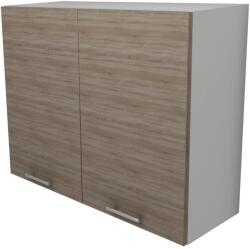 haaus Corp Superior Lecce, 2 Usi, Stejar Sonoma Inchis/Alb, 80 x 30 x 65 cm (LEC-016-SONI)