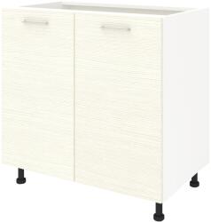 haaus Corp Baza Lecce, 2 Usi, Larice/Alb, 80 x 50 x 80 cm (LEC-004-LRC)