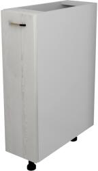 haaus Corp Baza Jolly Lecce, Pin Alb/Alb, 20 x 50 x 80 cm (LEC-010-PIN)
