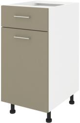 haaus Corp Baza Lecce, 1 Sertar, 1 Usa, Taupe/Alb, 40 x 50 x 80 cm (LEC-001-TPE)