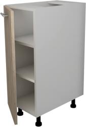 haaus Corp Baza Lecce, 1 Usa, Stejar Sonoma Inchis/Alb, 30 x 50 x 80 cm (LEC-002-SONI)