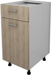 haaus Corp Baza Lecce, 1 Sertar, 1 Usa, Stejar Sonoma/Alb, 40 x 50 x 80 cm (LEC-001-SNM)