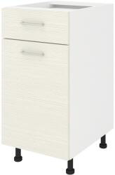haaus Corp Baza Lecce, 1 Sertar, 1 Usa, Larice/Alb, 40 x 50 x 80 cm (LEC-001-LRC)