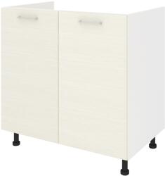 haaus Corp Masca Chiuveta Lecce, 2 Usi, Larice/Alb, 80 x 50 x 80 cm (LEC-006-LRC)