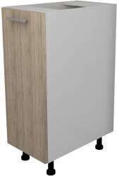 haaus Corp Baza Lecce, 1 Usa, Stejar Sonoma/Alb, 30 x 50 x 80 cm (LEC-002-SNM)