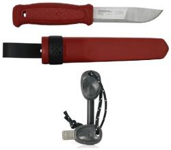 Morakniv Suedia Pachet promo cutit Morakniv Kansbol Dala Red Edition S + amnar Swedish FireSteel, set bushcraft si outdoor (14143+2111011010)