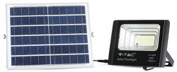Rovision Reflector LED solar V-TAC 16W 6000K IP65 cu telecomanda si panou solar (SKU-94008)